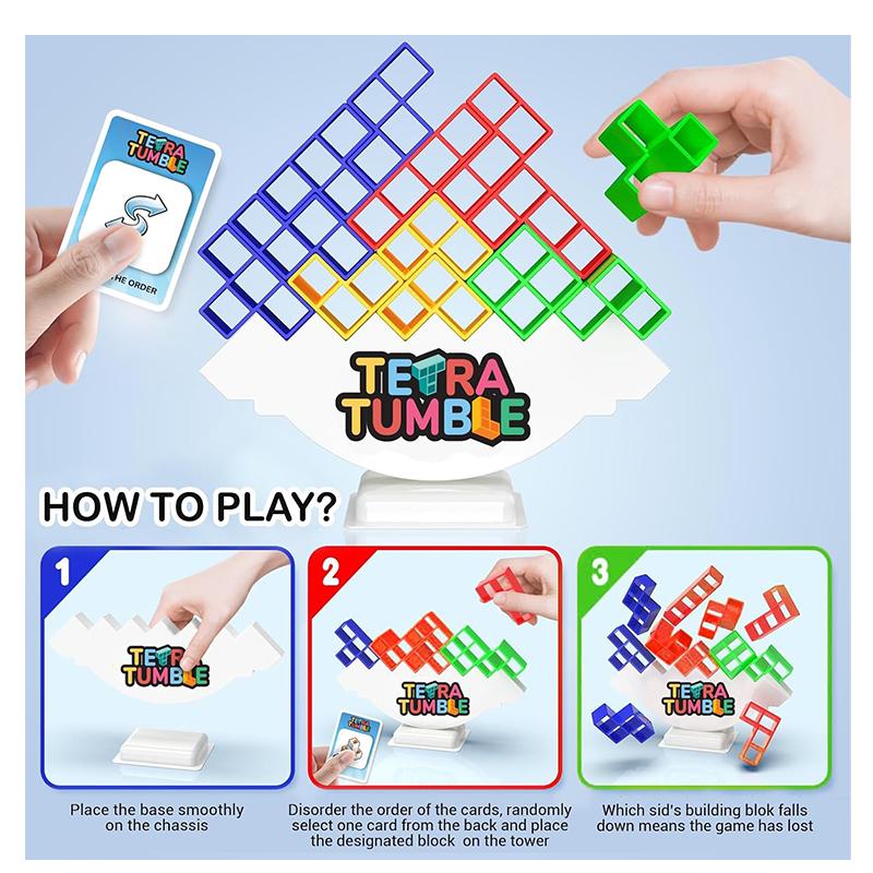 Kirat tetra balance with 32 blocks and 24 action cards