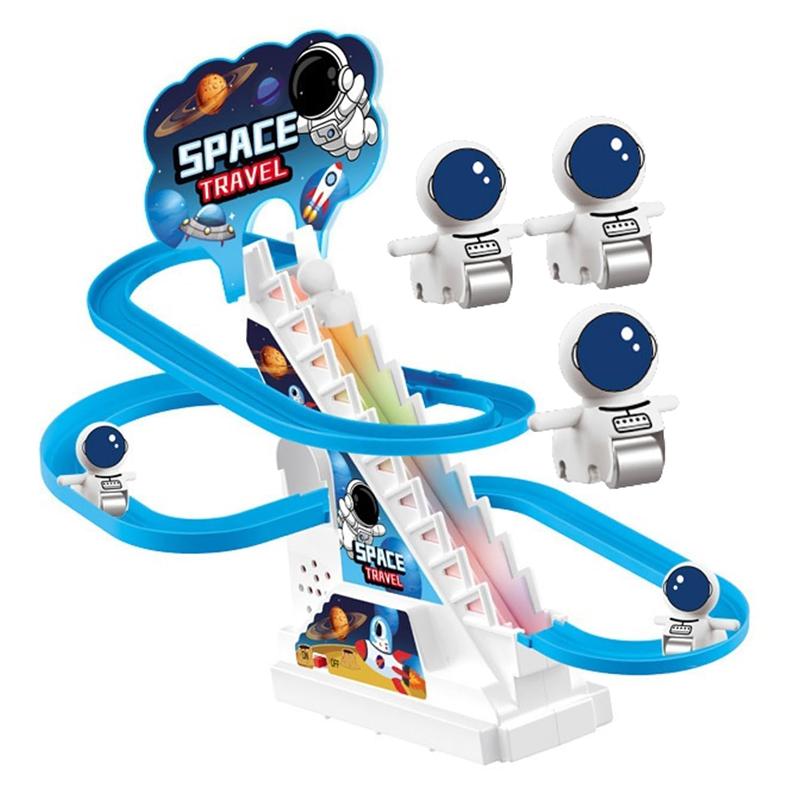 Space Travel Climbing Toys,Electric Space Chasing Race Track Game Set