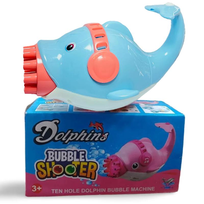 Dolphin Bubble Machine Gun Toys (Blue)