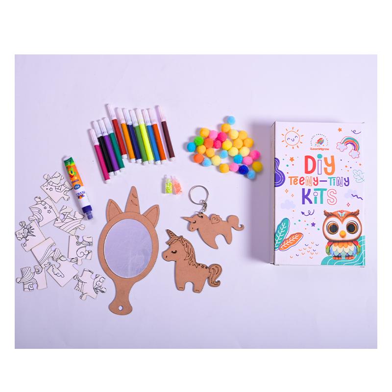 Ilearnngrow Teeny Tiny DIY Unicorn Painting Kit