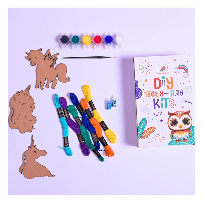 Ilearnngrow Teeny Tiny DIY Unicorn Thread Kit