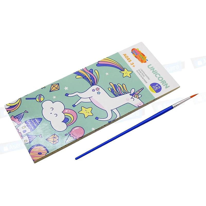 Unicorn Water Painting Book With Watercolor Inside