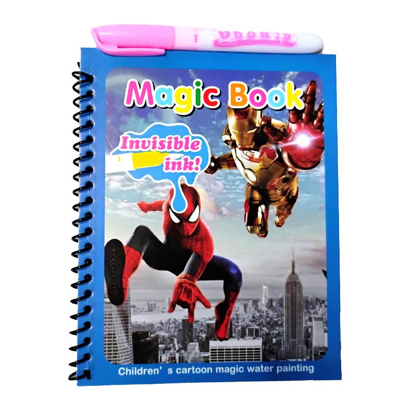 Spiderman Water Coloring Magic Book Invisible Ink