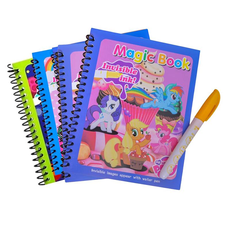 Unicorn Water Coloring Magic Book Invisible Ink