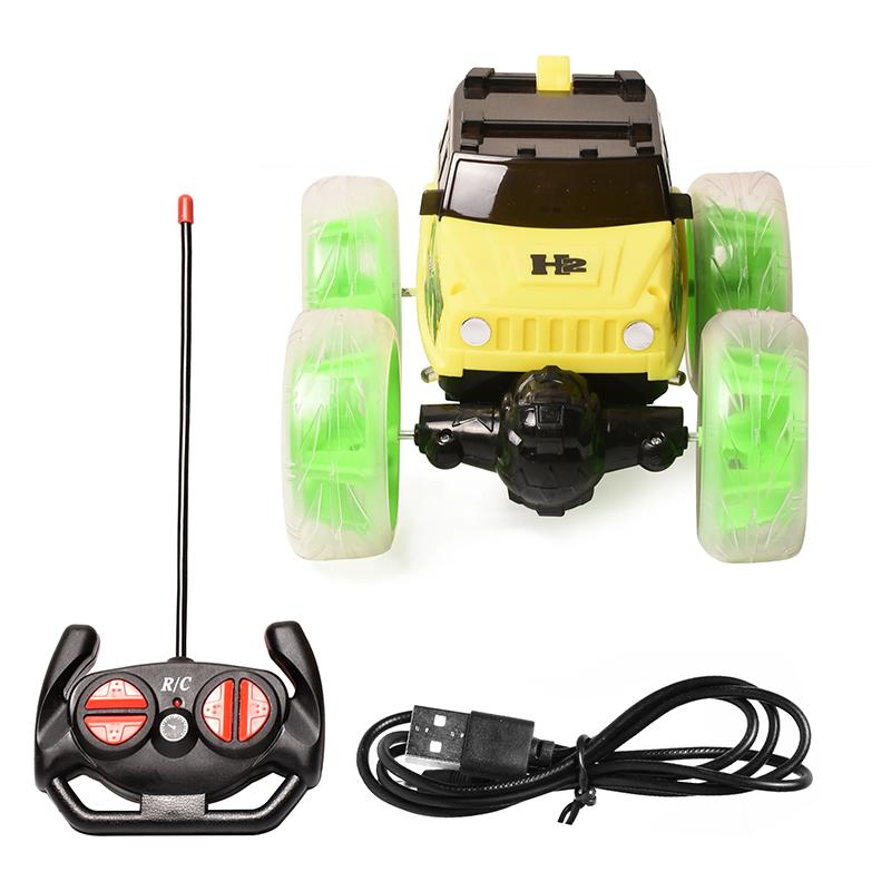 Acrobat Remote control Hummer Stunt Car (Yellow)