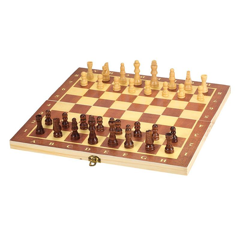 Wooden Folding Chess Set