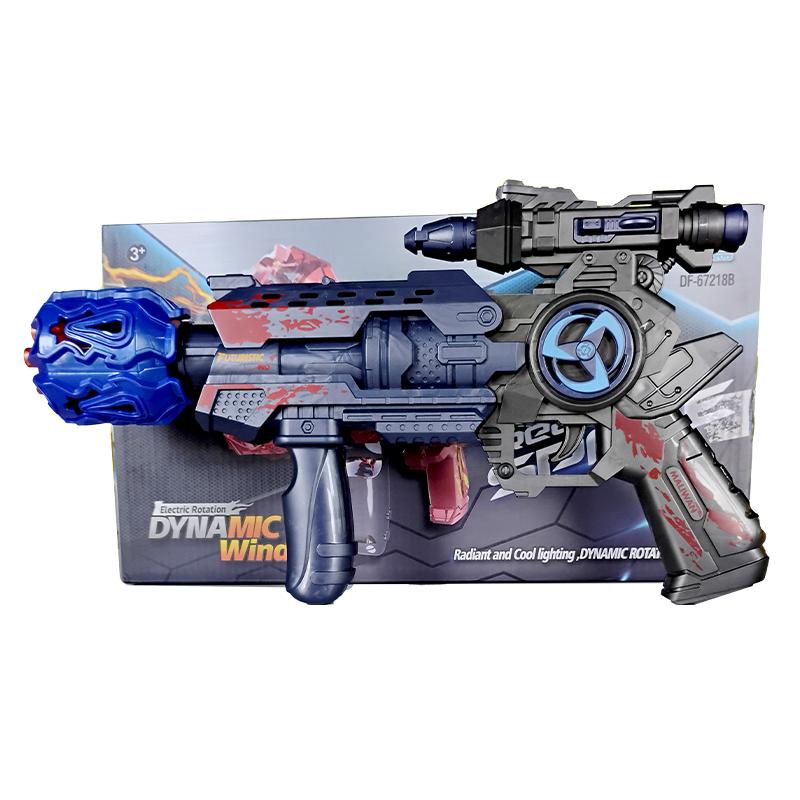 Dongfa Toys Electric Dynamic Wind Space Gun | Toy Gun for Kids | Soft Bullet Blaster Shooter Toy | Toy Guns