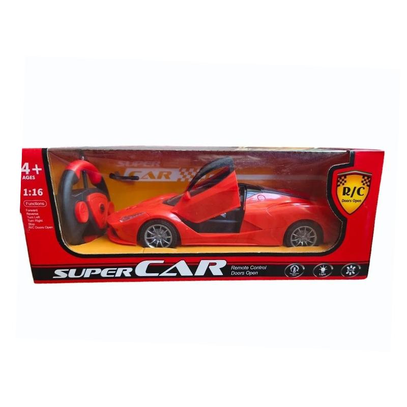 Super Remote Control Rechargeable Car With Opening Doors (Red)