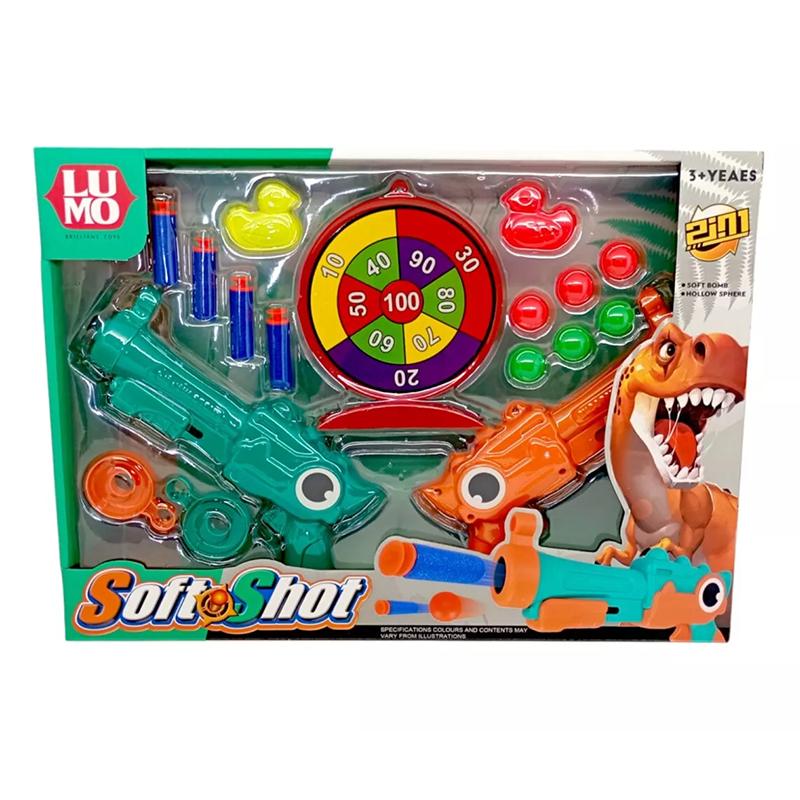 Lumo Toys Soft Shoot Gun (Lumo) | Toy Gun for Kids | Soft Bullet Blaster Shooter Toy | Toy Guns