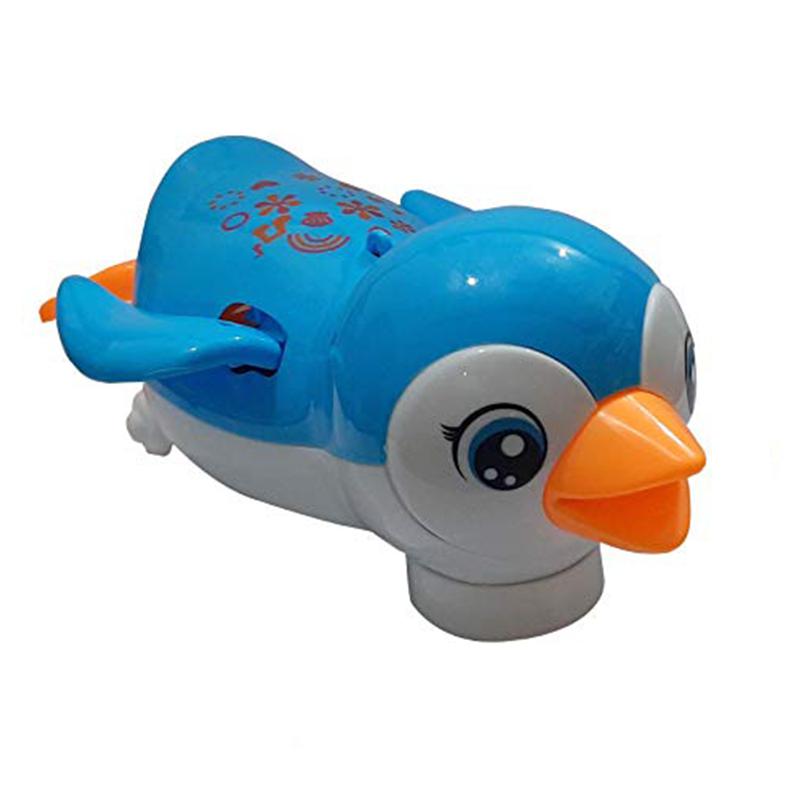 Go Penguin Toy with Light, Music, Bump & go Action for Kids (Blue)