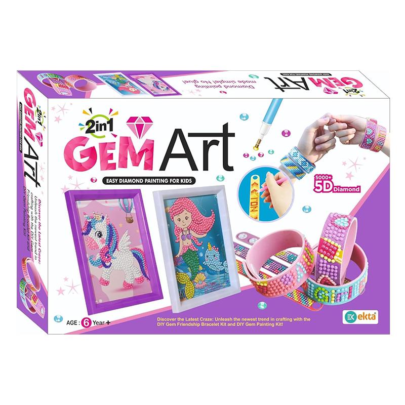 2 In 1 Gem Art 3000+ 5D Diamond (Ekta)