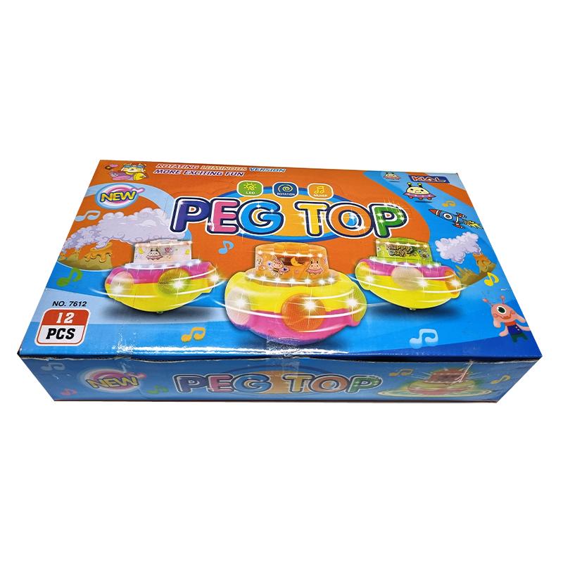 Peg Top Cartoon Shape LED Light (Multicolor)(Pack of 1)