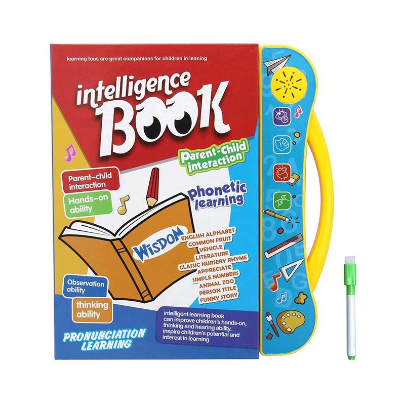 Kids Musical Learning Study Book With Numbers, Letters, Animals, Relationships, Poems