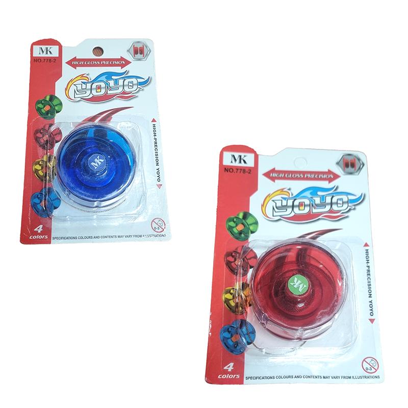 Yoyo Transparent high gloss precision Red and Blue Combo of 2