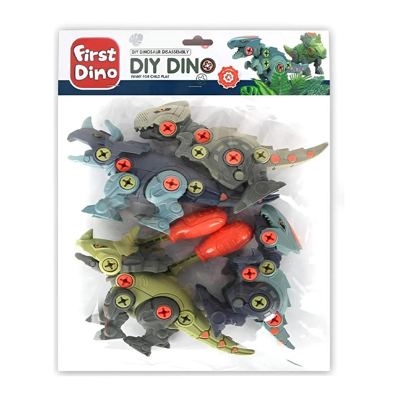 DIY Assembly First Dino DIY Dinosaur Assembly Early Educational Blocks Toys | Action Figure Toy for Kids | Superhero Character Figurine Toy | Action Figures