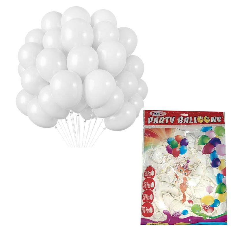 Latex White Balloons