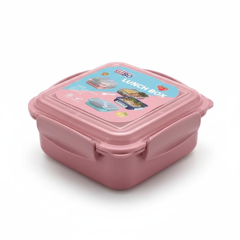 Gibo Lunch box 2 in 1 (Peach) | Lunch Box for Kids | Insulated Tiffin Box for School Children | Lunch Boxes