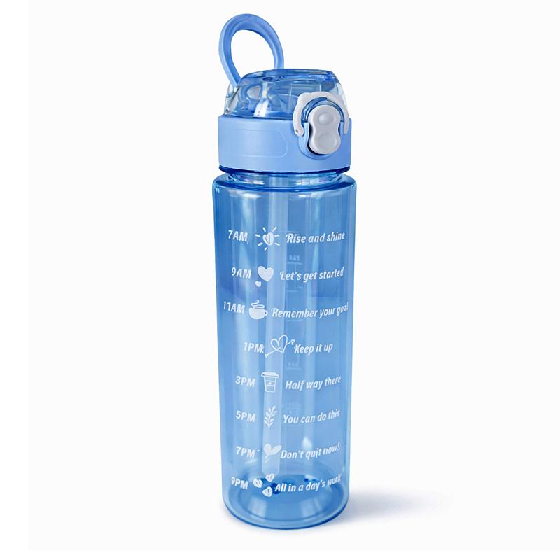 Round Water Bottle (Light Blue)