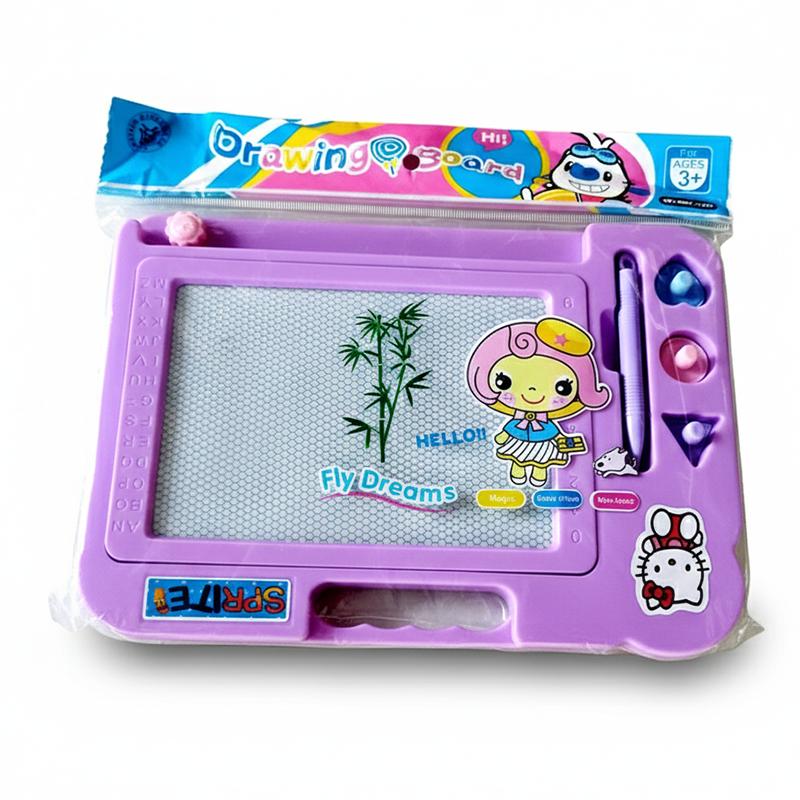Magnetic Drawing sketching and erasable writing slait (Purple)