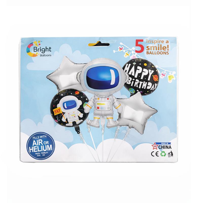 Space Foil Balloons | Theme Party Decoration Set | Birthday Party Decorative Supplies | Party Decor