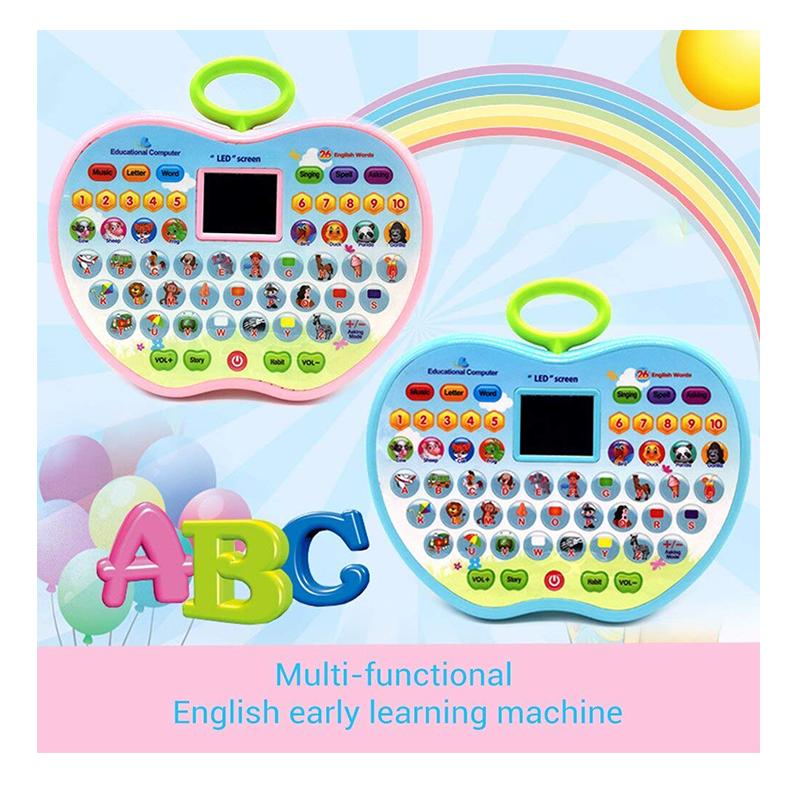 Gooyo Apple Educational Computer ABC and 123 Learning Kids Laptop with LED Display and Music | Kids Educational Laptop Toy | Learning Computer Tablet Toy for Kids | Kids Tablets