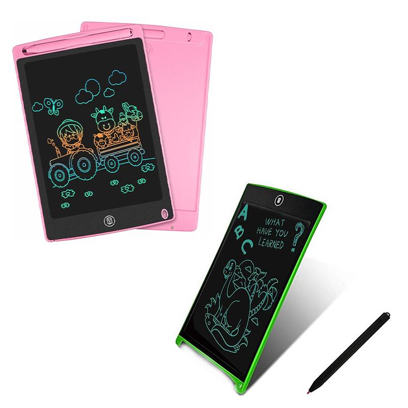 LCD Writing Tablet Green & Pink Combo set