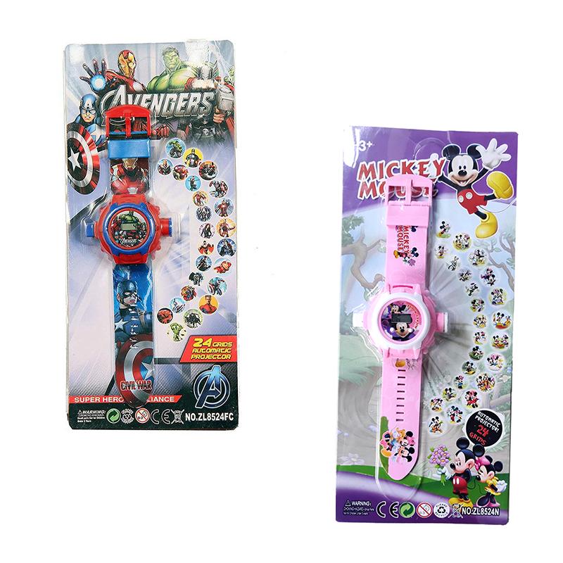 Avengers & Mickey Mouse Projector Watch Combo for Kids