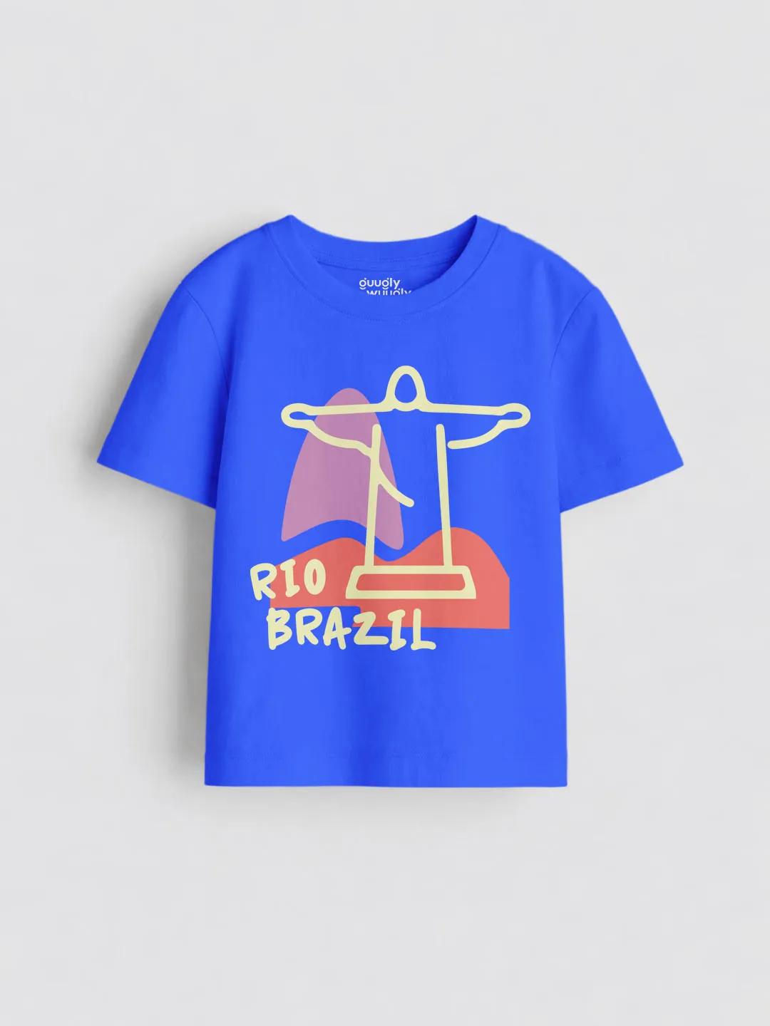 Boys Rio Brazil Classic Blue Tshirt