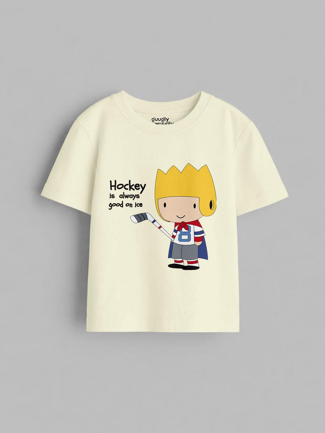 Boys Hockey White Tshirt