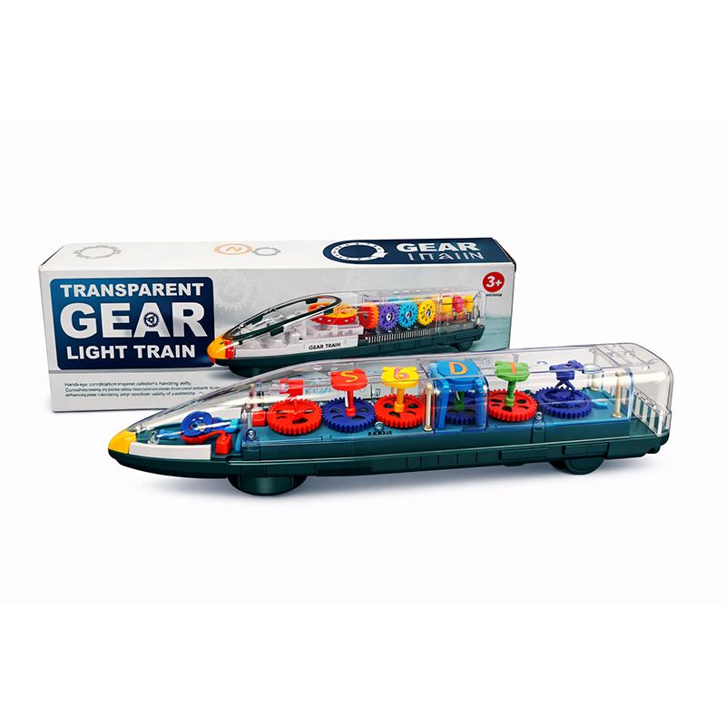Hong Jie Transparent metro train (Multicolor) | Train Toy Set for Kids | Battery Operated Track Railway Train | Train Sets