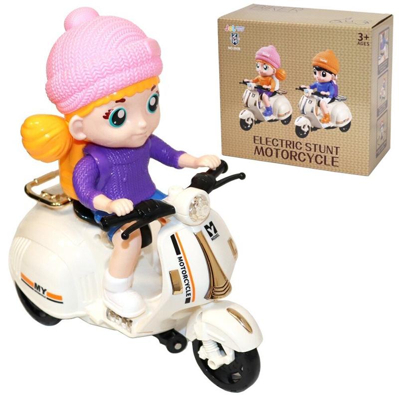 Electric Stunt Motorcycle Girl (Toy Villa)
