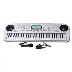 Bigfun 54-Key Bandstand Electronic Keyboard with LED Display and Stereo (Silver)