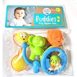 Buddy Rattle 4 pcs set Sunny