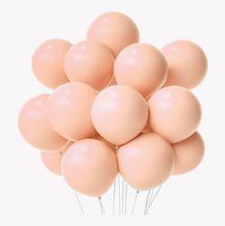 Pastel Peach Birthday Party Balloon