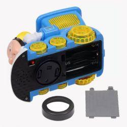 Musical Engine Train with 4D Light and Sound Toy Blue