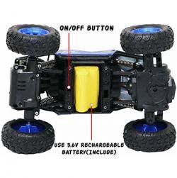 Blue Remote Control Rock Crawler Two Wheel Drive