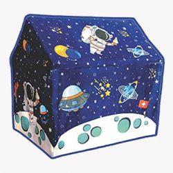 Space Theme play tent house with Wheels