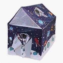 Space Theme play tent house with Wheels