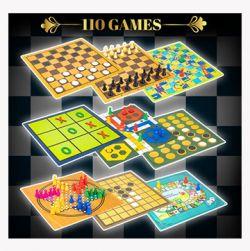 110 Games & Puzzles Board Game