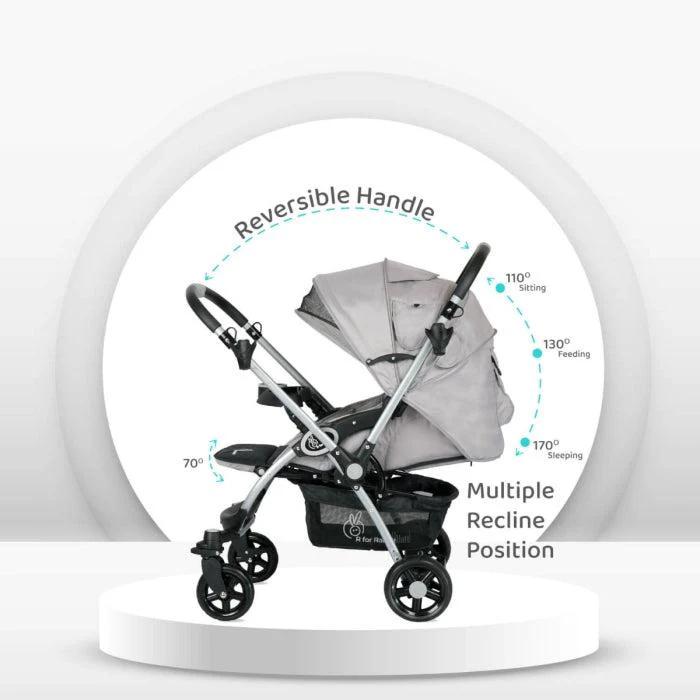 R for Rabbit Premium Chocolate Ride Stylish Baby Stroller and Pram for Baby, Kids, Infants, Newborn, Boys & Girls of 6 Months to 3 Years | (Rainbow)