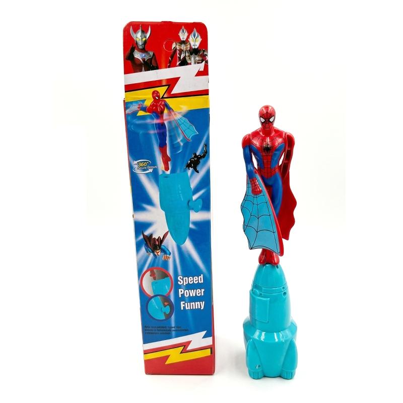 Kids Action Hero Web Shooter Toy, Standing Launcher Rocket Flying Superhero Toy for Boys