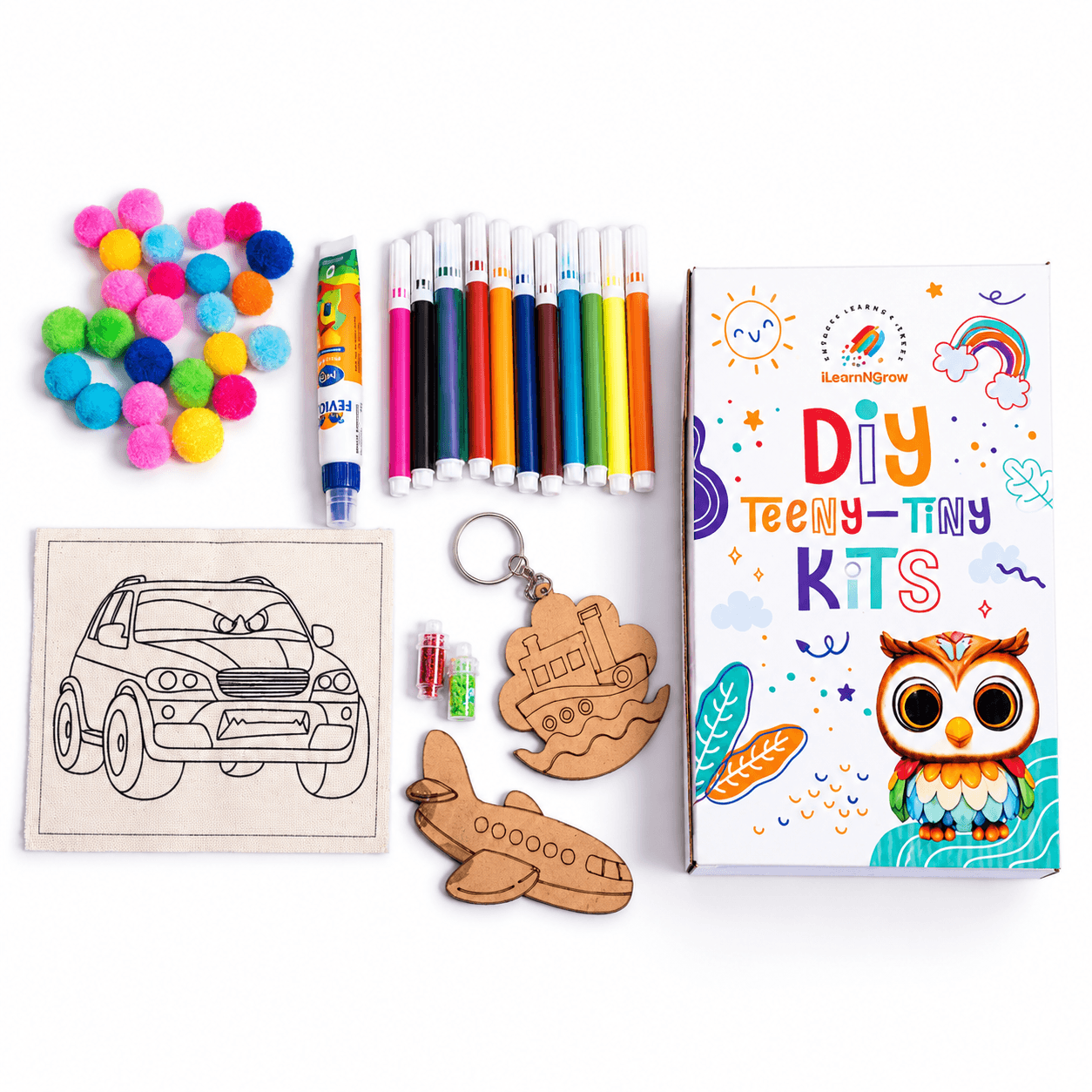 Ilearnngrow Teeny Tiny DIY Transport Painting Kit