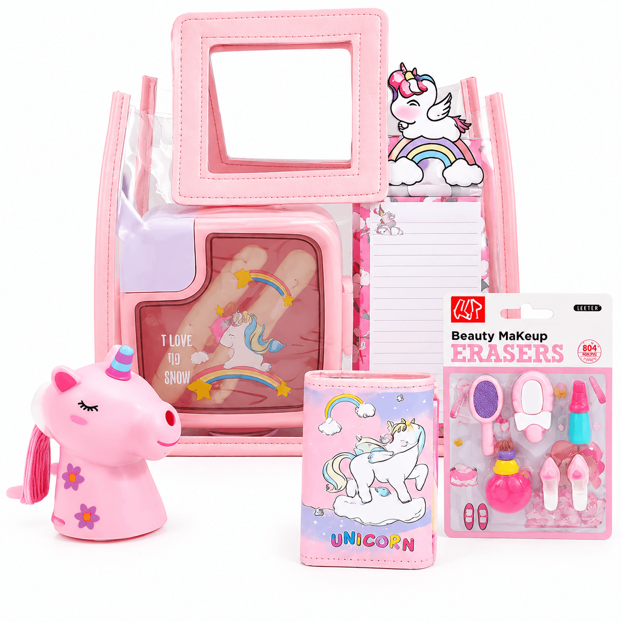 Ilearnngrow Pink Bag Unicorn Hamper