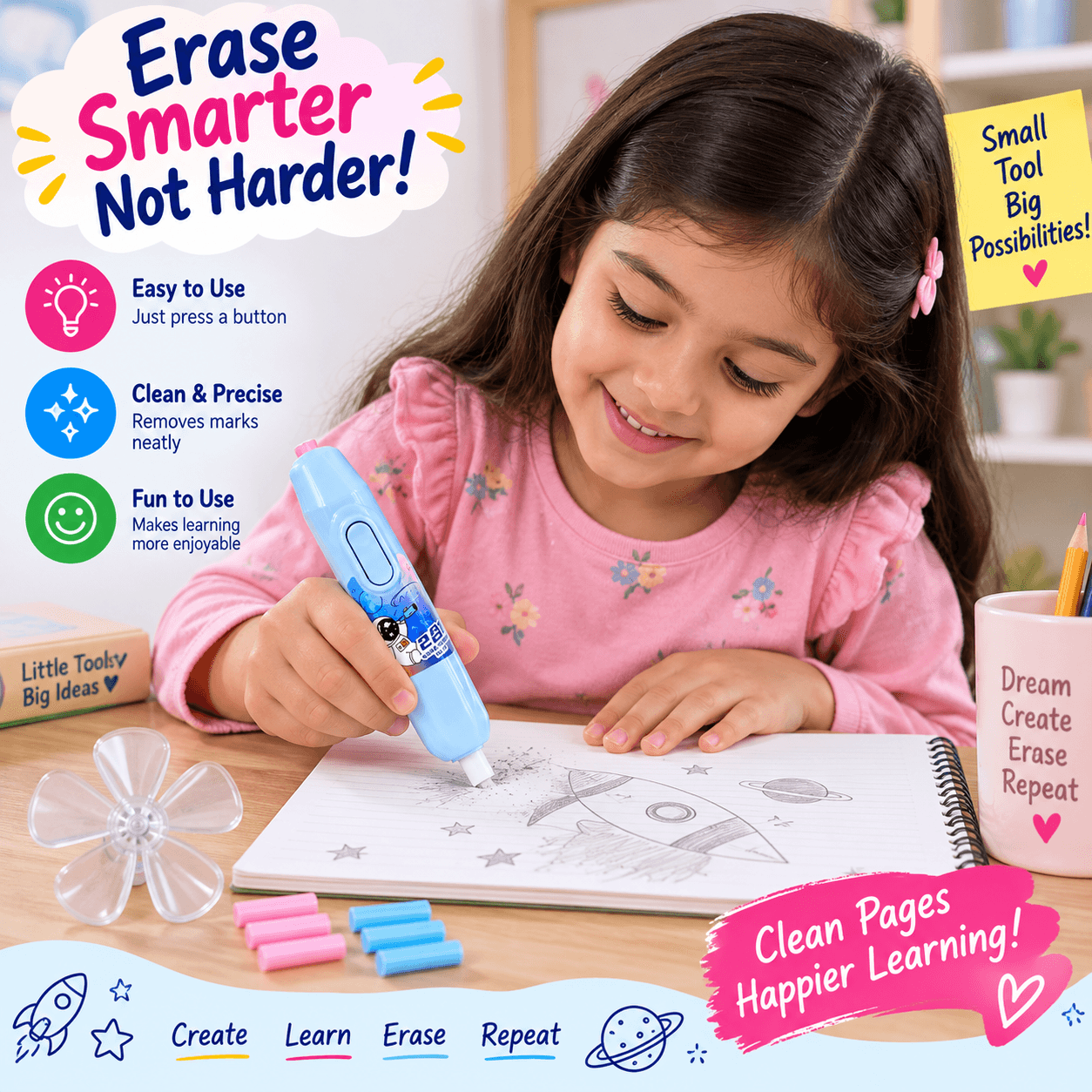 ilearnngrow Electric Eraser