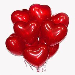 Pastel Heart Shape Birthday Party Balloon (Red)