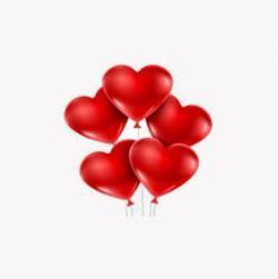 Pastel Heart Shape Birthday Party Balloon (Red)