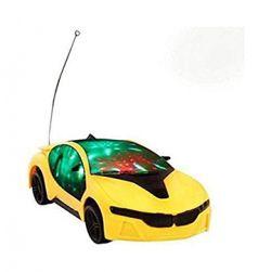 Remote Control Fast Modern Car With 3D Light (Yellow)