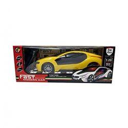 Remote Control Fast Modern Car With 3D Light (Yellow)