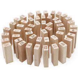 54pcs Wooden Tumble Tower Game Stacking Tumbling Tower Game