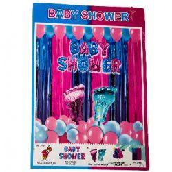 Baby Shower Kit with Foot foil balloons